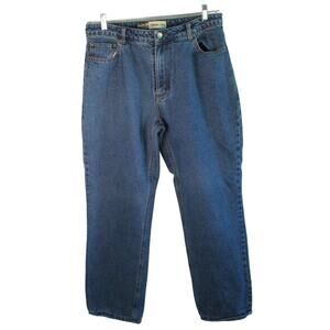 Guide Series Women's Mid Rise Straight Leg  Fleece Lined Blue Jeans Size 16